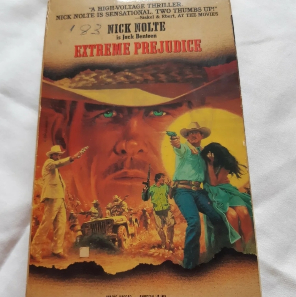 VHS Extreme Prejudice Nick Nolte 1987